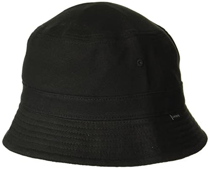 Lacoste Piqué Bucket Hat - color: Black, size: Small