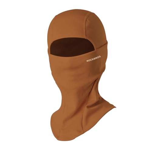 ROCKBROS Ski Mask Balaclava Cold Weather Scarf Thermal Winter Neck - color: Brown