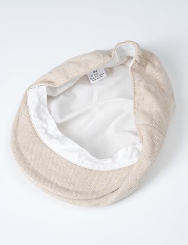 A&J DESIGN Baby Boy Toddler 2pcs Newsboy Hat & Bow Tie 3 Months - 8 Years - color: Beige, size: 4-5T