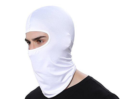 Pack of 3 Ski Mask Bandana Face Hat for Outdoor Airsoft Motorcycle Hood Helmet Balaclavas Headwear - color: White