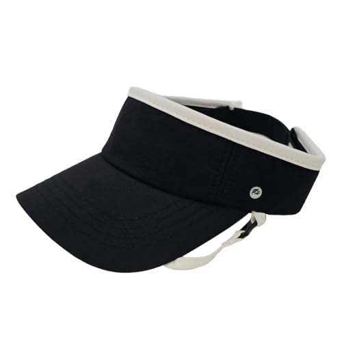 Fits Y’All Performance Nylon Visor: Adjustable, Lightweight, Durable, Quick-Dry, Water Repellent for Men, Women, and Unisex - color: Black