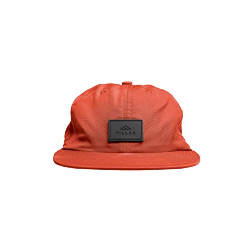 Tillak COHO Six Panel Hat, Kodra Nylon 6 Panel Cap with Snap Closure - color: Supai Red
