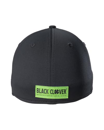 Black Clover Premium Flex Cap - color: 51 - (Black/Lime), size: Small-Medium