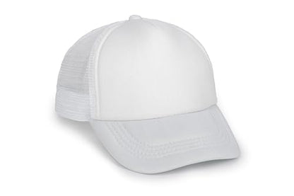 Kids-Girls-Trucker-Hat Adjustable-Baseball-Cap Toddler Mesh Sun Hats 2-6Y - color: Red+white