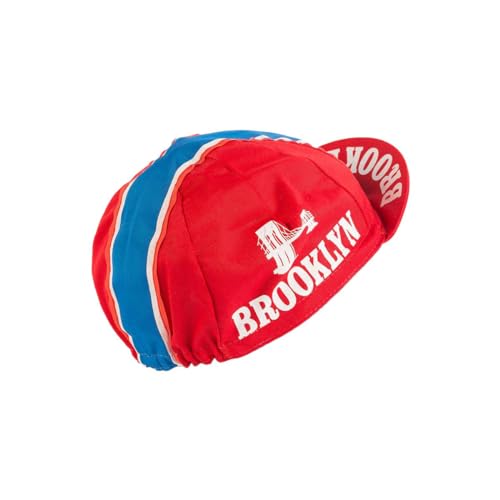 Retro Prestige Team Cycling Caps Classic L’Eroica Made in Italy - color: Brooklyn Red, size: One Size