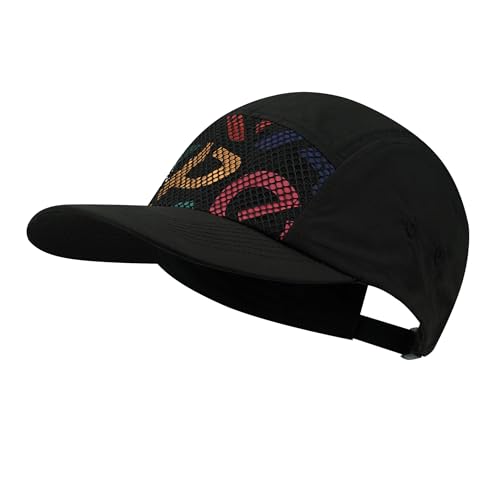 CLAPE Baseball Cap for Men, Water-Resistant Quick Dry 5 Panel Hat for Large Head - color: Bssc2513-black