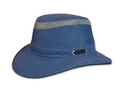 Tilley T5MO Adventure Airflo Hat, UPF 50+ Men's Sun Hat - color: Blue, size: 7 1/8