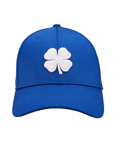 Black Clover Premium Flex Cap - color: 154 - Royal Hat/3d White Clover, size: Small-Medium
