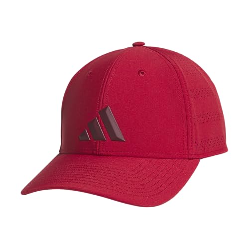 adidas Men's Gameday Stretch Fit Hat - color: Active Maroon/Collegiate Burgundy/5, size: Small-Medium