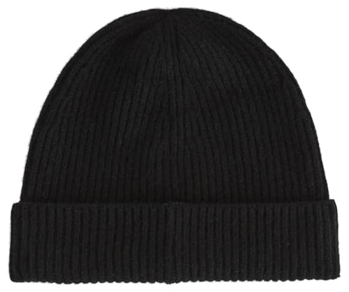 Everlane Unisex Adult Everlane The Cashmere Ribbed Beanie - color: Black