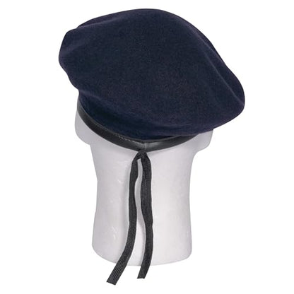 Rothco Wool Monty Beret - Elevate Your Style - Classic Uniform Ready Cap - color: Navy Blue, size: Medium