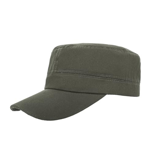 TopTie Army Cadet Cap Hat Polyester Cotton Twill Security Hat - color: Army Green