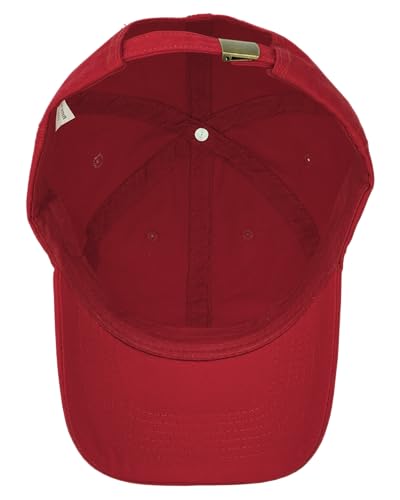 Gelante Cotton Twill Washed Unstructure Baseball Cap - Adjustable Blank Hat for Men Women - Wholesale Bulk Lot of 6 Pack - color: Solid Red