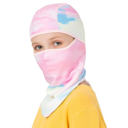 Venswell Kids Balaclava Windproof Ski Mask Winter Face Warmer for Cold Weather Boys Girls - color: A-2-colorful 1