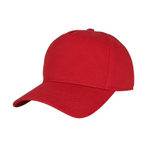 E BY ELIDAN A-Frame Trucker Hat, 5-Panel Blank Snapback - color: Red
