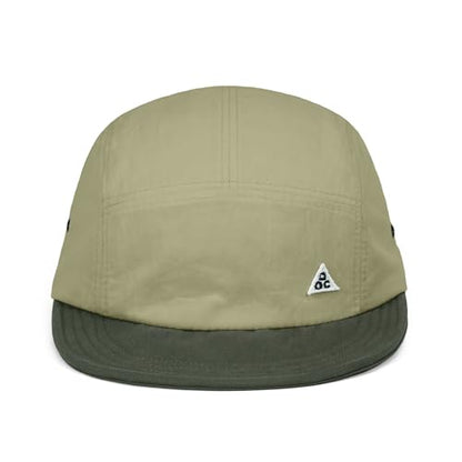Clakllie Lightweight 5 Panel Short Brim Hat Two-Tone Flat Brim Baseball Cap - color: Bs26dy11-khaki Green