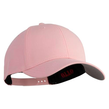 e4Hats.com 6 Panel Low Profile Structured Baseball Cap - color: Pink