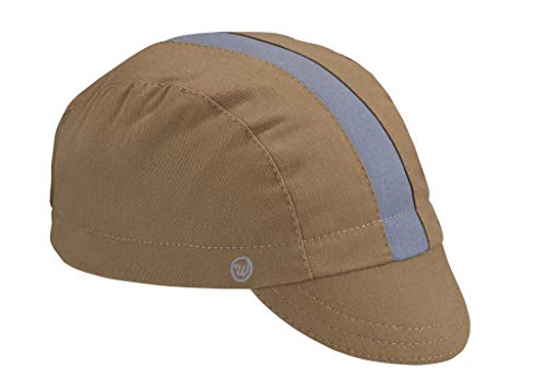 Walz Caps Cotton 3-Panel Cycling Cap - color: Khaki/Cool River, size: Large-X-Large