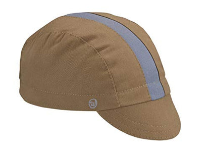 Walz Caps Cotton 3-Panel Cycling Cap - color: Khaki/Cool River, size: Large-X-Large