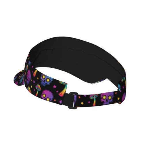 Leopard Print Sunscreen Visor Cap Adjustable Empty Top Outdoor Sports Hat - color: 17