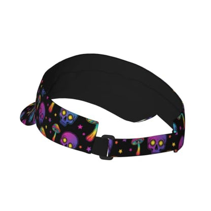 Leopard Print Sunscreen Visor Cap Adjustable Empty Top Outdoor Sports Hat - color: 17