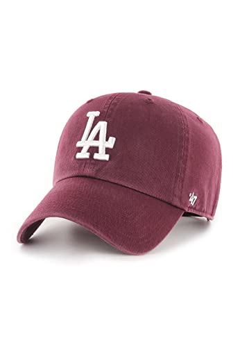 47 Los Angeles Dodgers Olive MLB Ballpark Camo Clean Up Cap - color: Dark Maroon