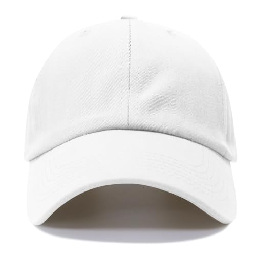 NPQQUAN Original Classic Low Profile Baseball Cap Golf Dad Hat Adjustable - color: Color White