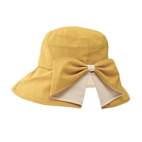Gogobear Womens Sun Hats Summer UPF 50+ Wide Brim Beach Sun Hat - color: Yellow