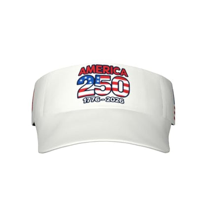 United States 250th Anniversary Hat USA Est 1776 America Patriotic Visor Cap Adjustable Sun Hat for Women Men Sports Beach - color: Black11