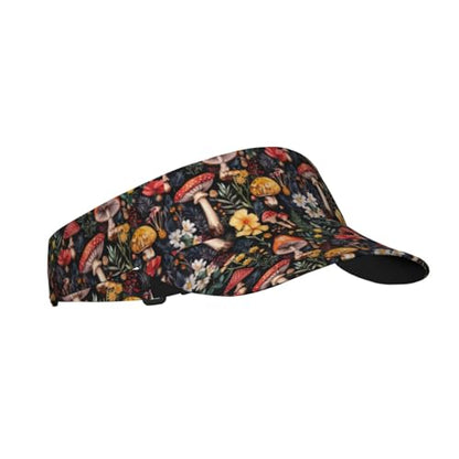 Unisex Adjustable Sports Sun Visor - color: Mushroom