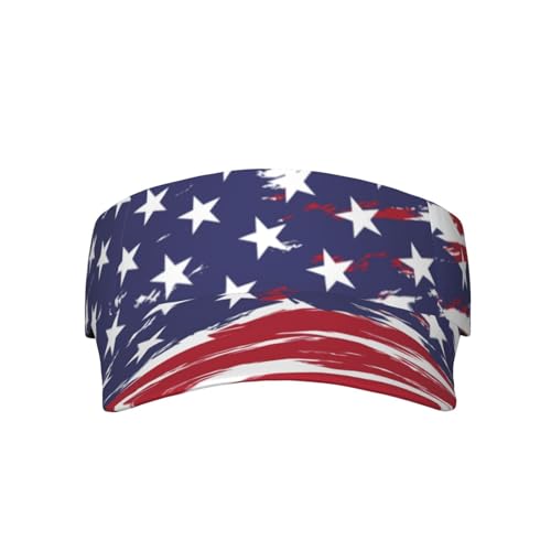 United States 250th Anniversary Hat America Patriotic Visor Caps for Women Men Adjustable Sun Hat - color: American Flag 7