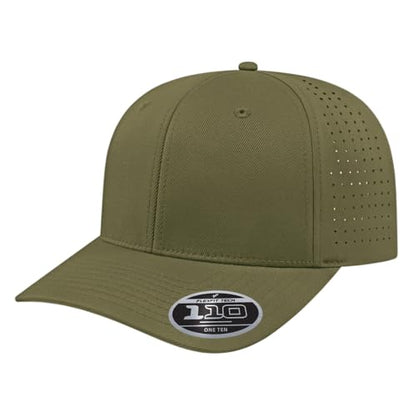 Cap America i8533 Flexfit 110 Performance 6-Panel Adjustable Snapback Cap - color: Loden