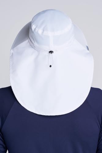 Unisex Wide Brim Sun Hat - UPF 50+ Sun Protection - SafeShade Hat - color: White