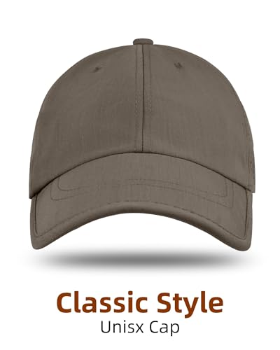 Rosoz Unisex Baseball Cap Vintage UPF 50+ Unstructured Men Women Dad Hat - color: Brown