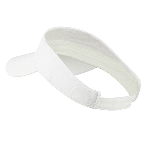 Youth Cotton Sun Visor - color: White