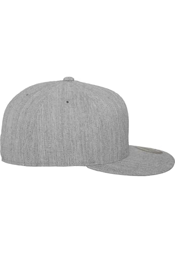 Flexfit Men's Premium 210 Fitted Cap - color: Heather Grey, size: Small-Medium
