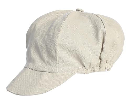 Made in USA - Baby Boy Newsboy Cap, Toddler Newsboy Hats for Boys, Scally Caps for Boys, Boys Page Boy Caps - color: Light Grey, size: 6 Years