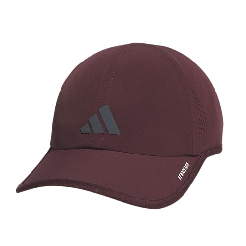 adidas Men's Superlite Hat - color: Aurora Ruby Red/Onix Grey/3