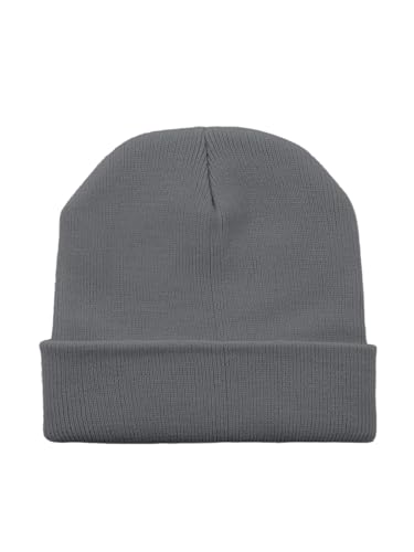 Century Star Kids Slouchy Beanie Halloween Costume Hat Winter Knit Cuff Toddler Boys Girls - color: Grey