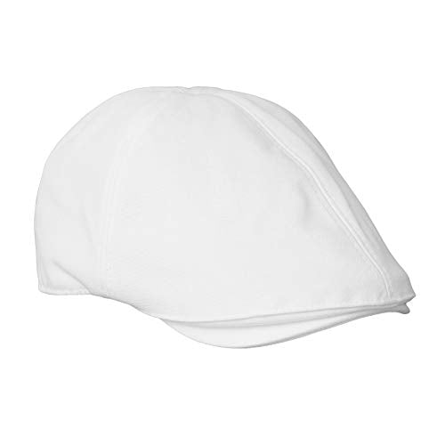 WITHMOONS Flat Cap Cabbie Hat Gatsby Golf Ivy Irish Newsboy Cotton SL31218 - color: White