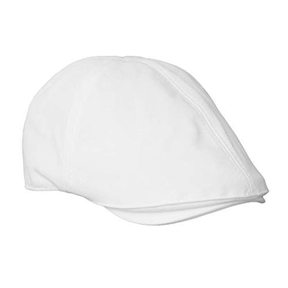 WITHMOONS Flat Cap Cabbie Hat Gatsby Golf Ivy Irish Newsboy Cotton SL31218 - color: White