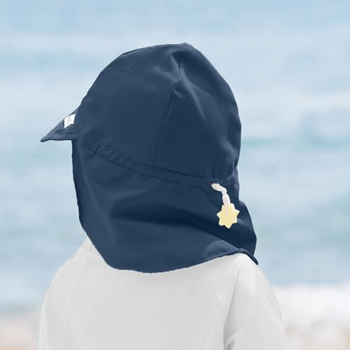 Green Sprouts Unisex-Baby Flap Sun Protection Swim HatHat - color: Navy, size: 0-6 Months