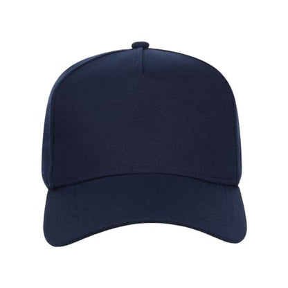 Lids Blank Hook Shot A-Frame Adjustable Snapback Hat – Breathable Mesh & Lightweight | Curved Bill | One Size Fits Most - color: Navy