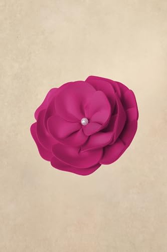 BABEYOND Fascinators Hats for Women Layered Flower Tea Party Derby Hats - color: Rose Red