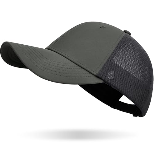 AOPREL Cloud-Touch Trucker Hat - High-Density Structured Mesh Baseball Cap Men & Women，Shape-Retaining Breathable UPF 50+ - color: Military Green · Rugged