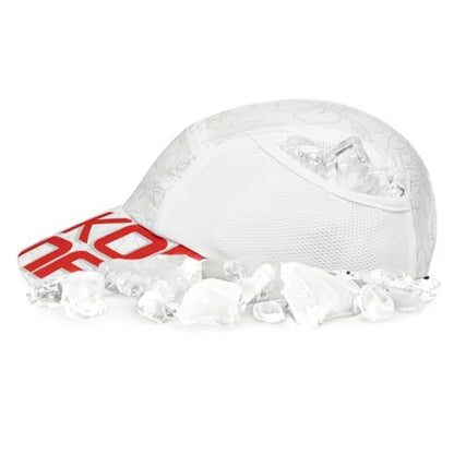 Headsweats Performance Ice Hat - color: White/Red Kona