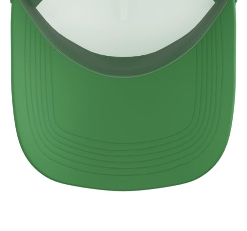 Idaho Trucker Hat with Adjustable Mesh Back - color: Kelly Green/White