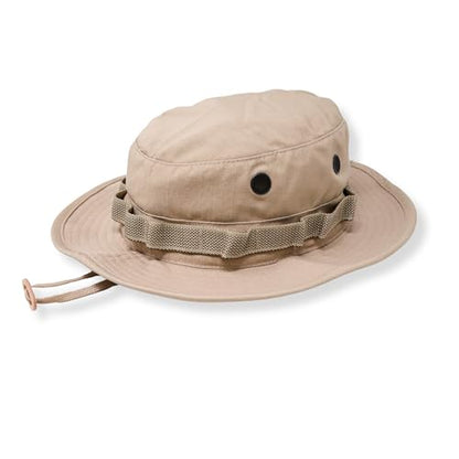 US Military Surplus GI Water Repellant Boonie Hat, Made in USA - color: Khaki, size: 7