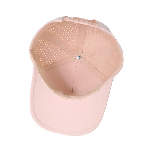 HH HOFNEN Quick Dry Baseball Cap Snapback Golf Trucker Hat for Men Women - color: #1 Pink