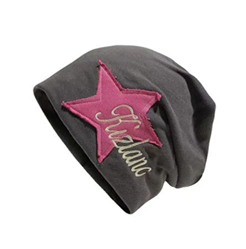 Y2K Slouch Hat Star Beanie Hat Grunge Accessories Winter Warm Cap Retro Design Knit Beanie for Women Men - color: Dark Grey